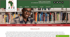 Desktop Screenshot of africantraining.co.za
